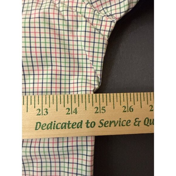 Ralph Lauren Mens XXL Button-Down Plaid Shirt Green/Red Checkered Long Sleeve Co - Picture 4 of 6